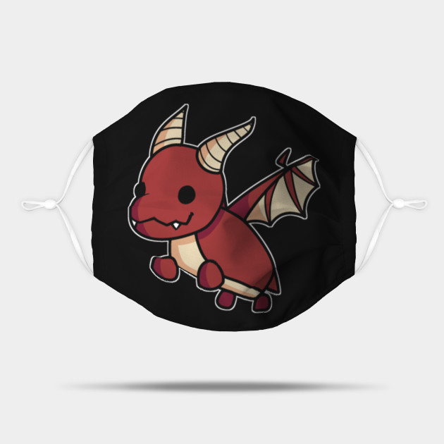 Roblox Red Dragon Pet Cute Hand Drawn Gaming Gift For Kids Roblox Mask Teepublic