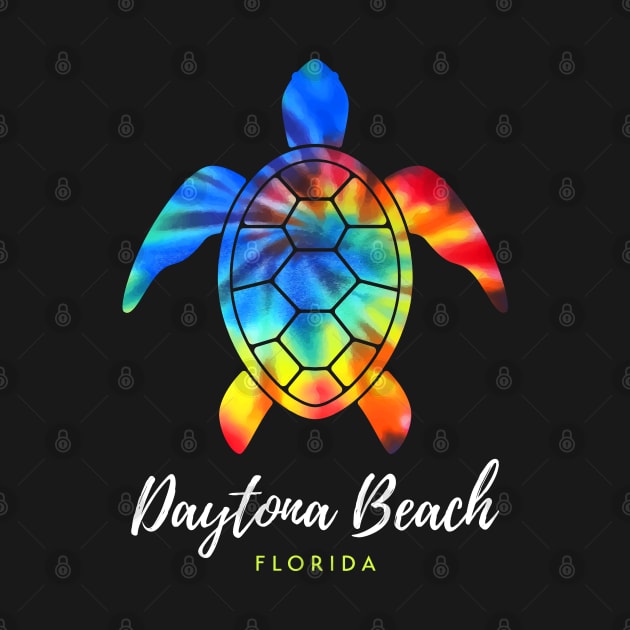 Daytona Beach Florida Sea Turtle Conservation Tie Dye by TGKelly