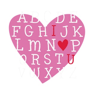 Abcde valentine T-Shirt