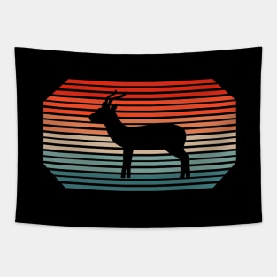 Retro Gazelle Wildlife Lover Africa Safari Print Tapestry