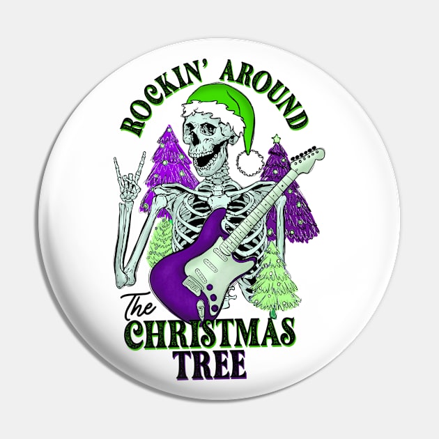 Christmas Tree Rockon Pin by mafiatees.intl