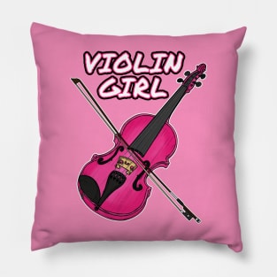 Violin Girl Female Violinist String Quartet Funny Pillow