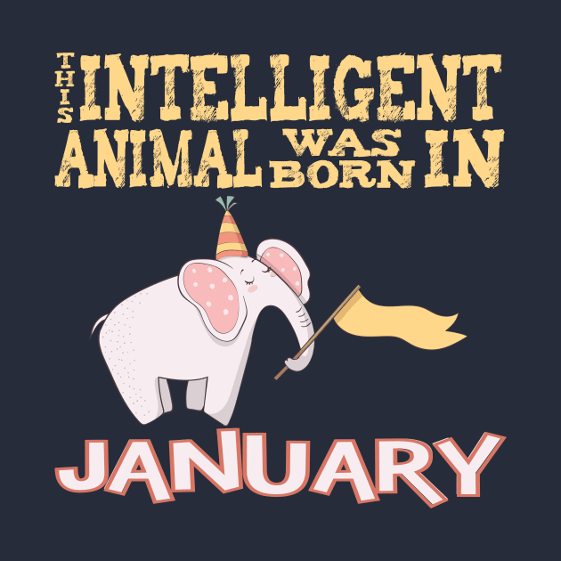 January Birthday Gift Shirt For Intelligent Nerds by SiGo