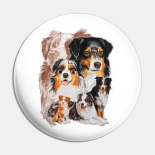 Australian Shepherd Medley Pin