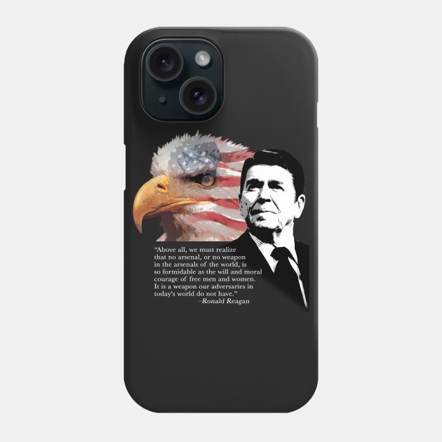 Ronald Reagan Quote 1 Phone Case by EJTees