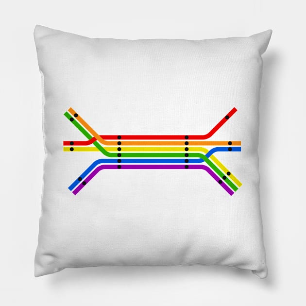 Transit Pride Pillow by charlie-care