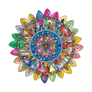 Multicolor mandala design for mandala lovers T-Shirt