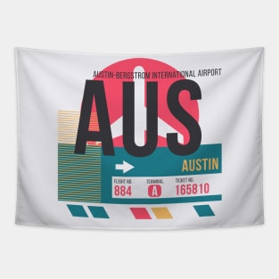 Austin (AUS) Airport // Sunset Baggage Tag Tapestry