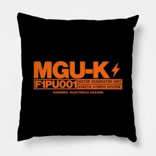 MGU-K F1 Hybrid Power Unit Orange Design Pillow