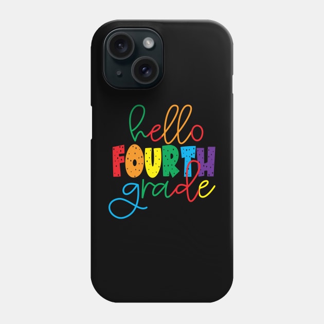 HELLO FOURTH GRADE Phone Case by ogami