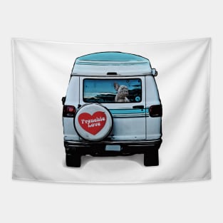 French Bulldog In Campervan Tapestry