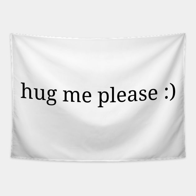 Support with Hug Tapestry by yogisnanda