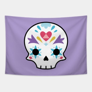 Sugar skull heart Tapestry