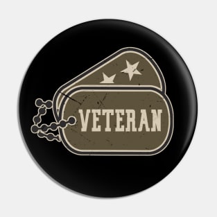 Veteran Dogtag Pin