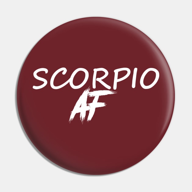 SCORPIO AF WHITE Pin by Everyday Magic
