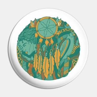 Mountain Green Dream Falcon Pin