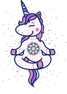 unicorn yoga Magnet