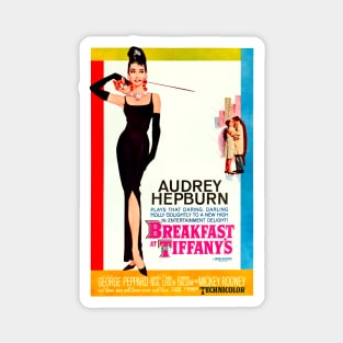 Audrey Hepburn Breakfast at Tiffany's 1961 poster Magnet