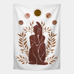 Astro Celestial Feminine Stylish Prints Tapestry