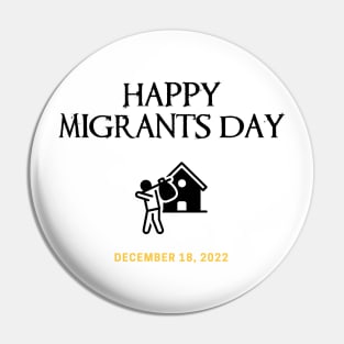 Happy International Migrants Day December 18, 2022 Pin