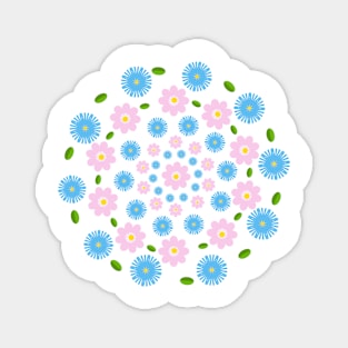 Floral background in pastels Magnet