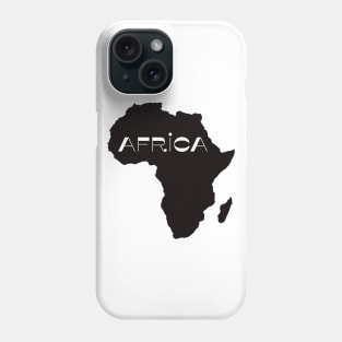 African Map Retro 70s Black Power Phone Case