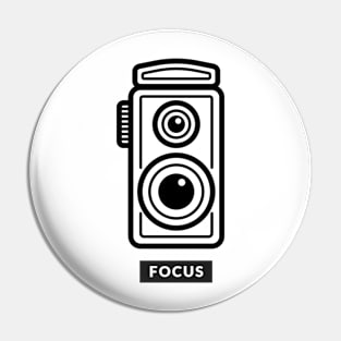 Focus Retro Camera Pin