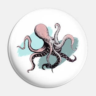 Octopus in Pink Pin