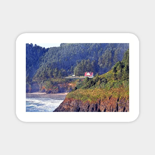 Nestled On The Bluff Magnet by KirtTisdale