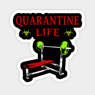 Quarantine Life Self Isolation Weightlifting Magnet