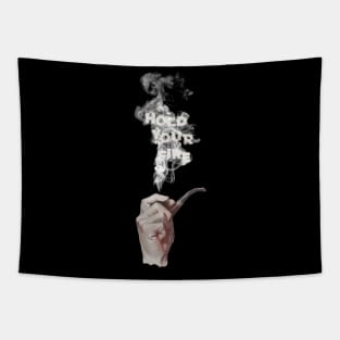 Hold Your "Pipe" Fire Tapestry