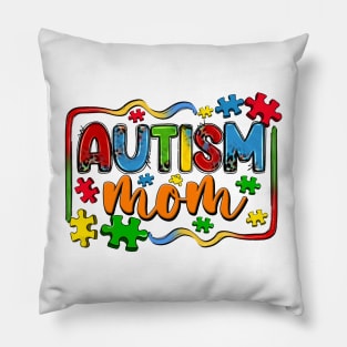 Autism Mom Life Puzzle Mothers Day Autism Mom Pillow