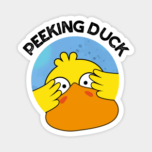 Peeking Duck Funny Animal Chinese Dish Pun Magnet