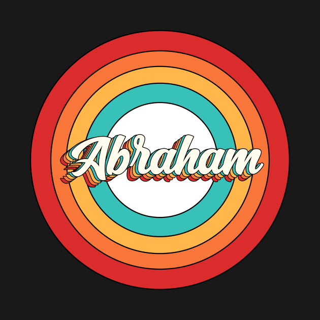 Abraham Name Shirt Vintage Abraham Circle by Nikkyta