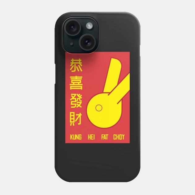 Year of the Rabbit Phone Case by TheRatbagCo