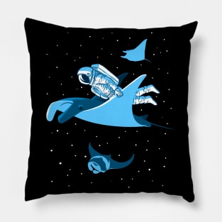 Astronaut traveling in blanket fish Pillow