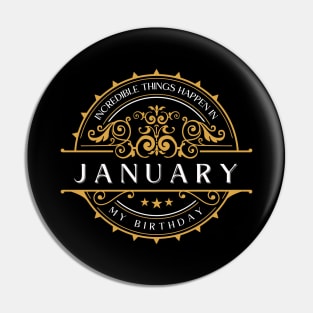 Born in january Pin