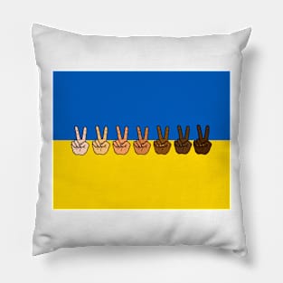 Peace Anti-War Ukraine national country flag Pillow