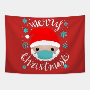 MERRY CHRISTMASK  - Santa Claus design Tapestry