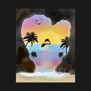 Dolphins sunset T-Shirt