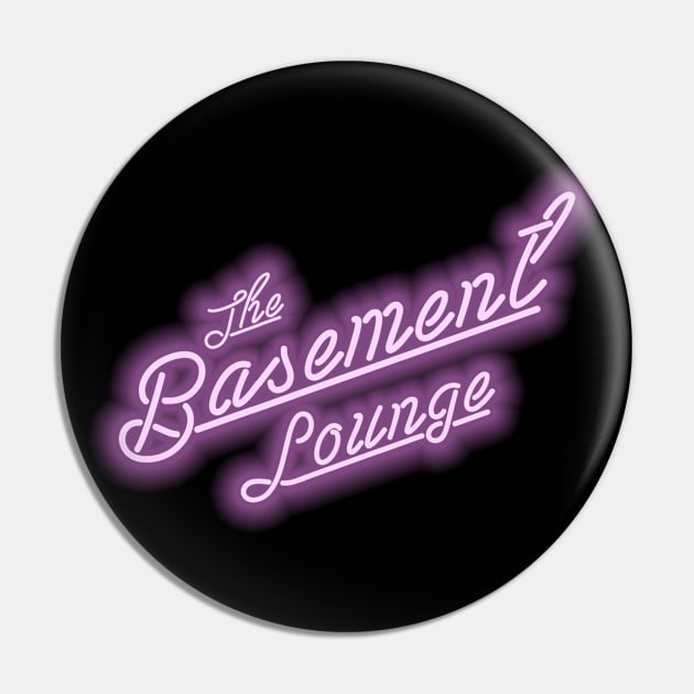 TBL Neon Black Logo Pin by basementloungepod