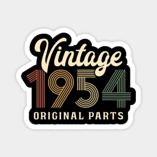 Vintage 1954 Original Parts 70th Retro Birthday Magnet