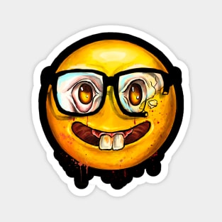 Nerd face emoji Magnet