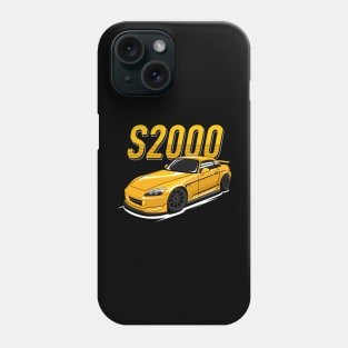 s2000 jdm shine Yellow Phone Case