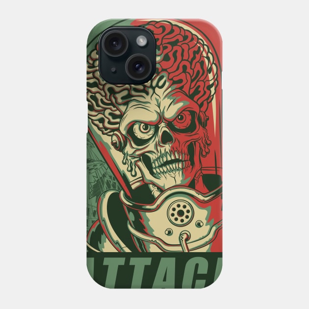 Attack! Green & Red Phone Case by ccourts86