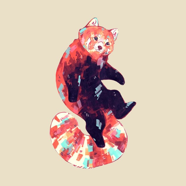 Red panda by karo.line.art