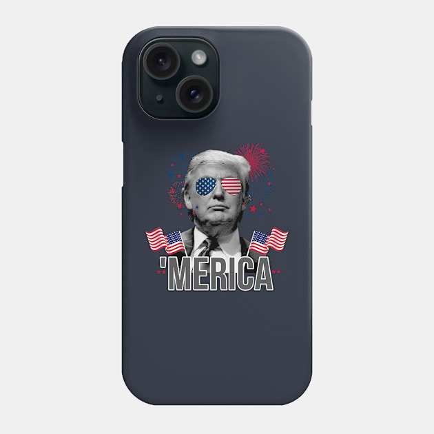 Trump 4th of July Phone Case by iconicole