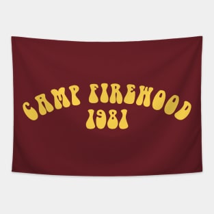 Retro Aesthetics Camp Firewood 1981 Streetwear Vintage Tapestry