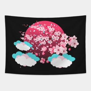 Pink blossom Tapestry