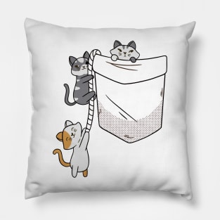 Cute cat pocket Pillow